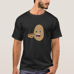 Camiseta Pizza de Comida Vegetal Comida Rápida