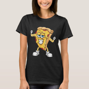 Camiseta Pizza de Fisiculturismo Disco Fitness Treino Acade
