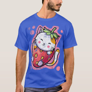 Camiseta Pizza de Gato Kawaii Cute Animas japonesas ou Meni