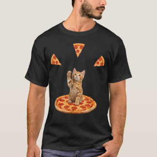 Camiseta Pizza de Gato Pizza Amante de Gato Engraçado