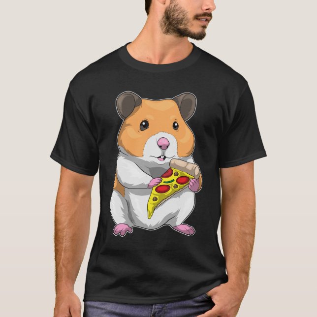 Camiseta Pizza de Hamster (Frente)