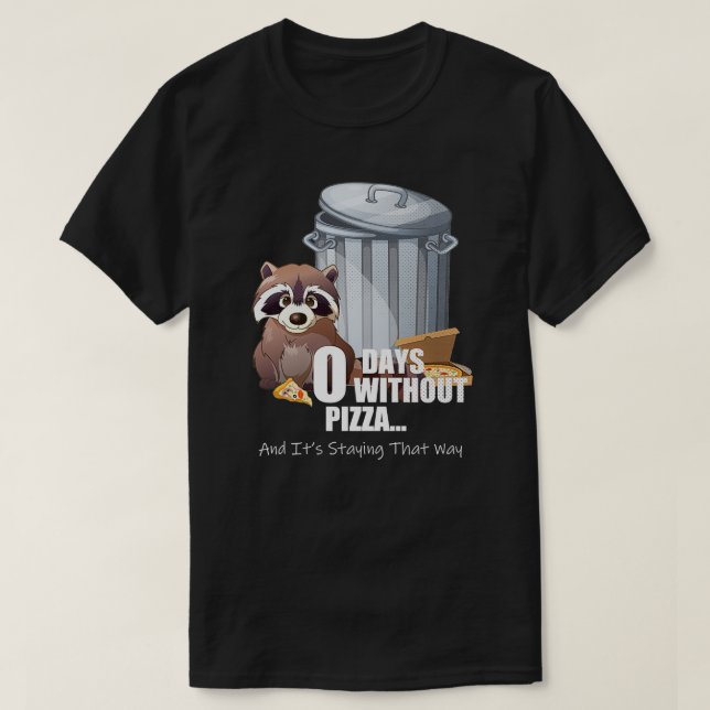 Camiseta Pizza De Lover De Raccoon Pizza Engraçada Panda Pi (Frente do Design)