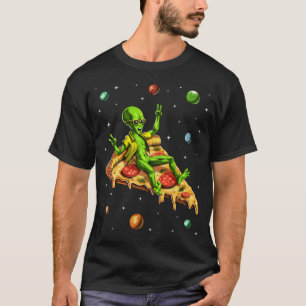 Camiseta Pizza de Montar Alienígena
