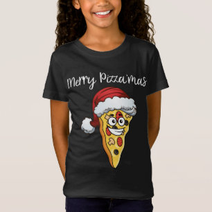 Camiseta Pizza de Natal - Felizes Engraçadas - Pizzamas - X