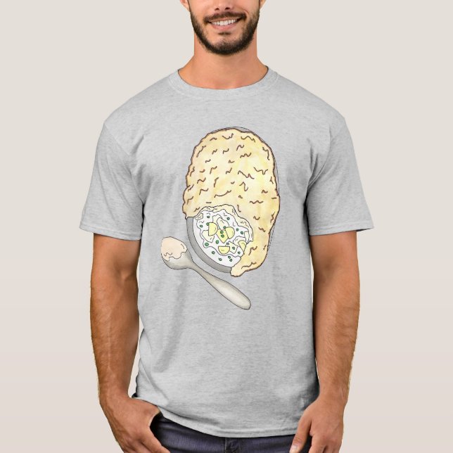 Camiseta Pizza de Peixe de Pescador Britânico - Cuisine de  (Frente)
