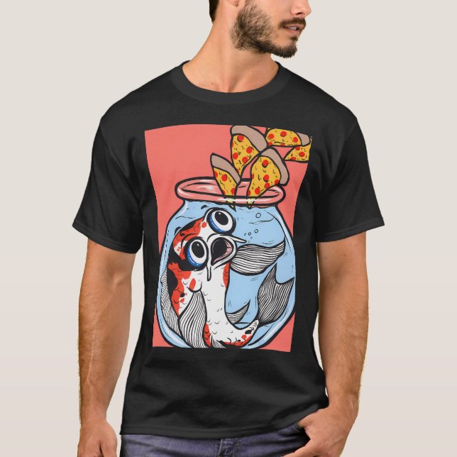 Camiseta Pizza de Peixe Koi (Frente)