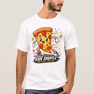 Camiseta Pizza de Pepperoni Kawaii Faz Exercício Engraçado 