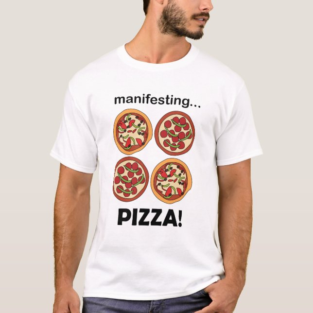 Camiseta Pizza de Pepperoni Manifestando  (Frente)