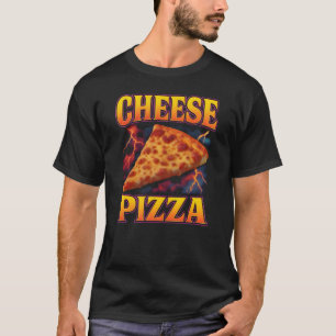 Camiseta Pizza de queijo Comida favorita Estrada 90s Pizza