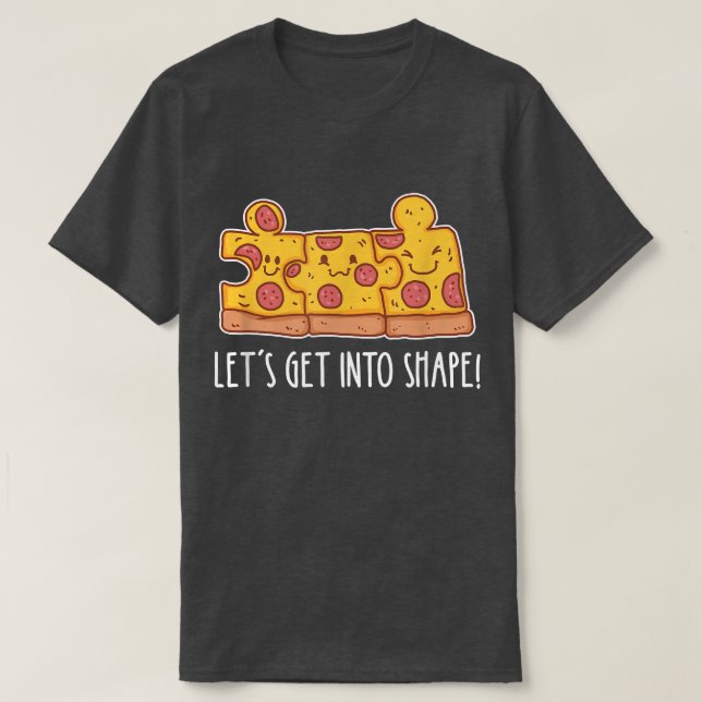 Camiseta Pizza De Socorro De Carne Cuta176 (Frente do Design)
