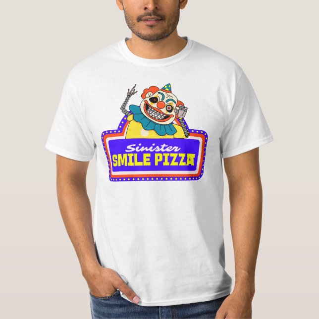 Camiseta Pizza de Sorriso Sinister (Frente)