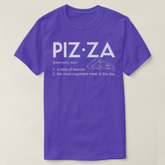 Camiseta Pizza Definition Premium 15513132 (Frente do Design)