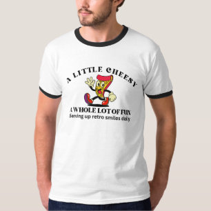Camiseta Pizza Desenho Animado Vintage Retro