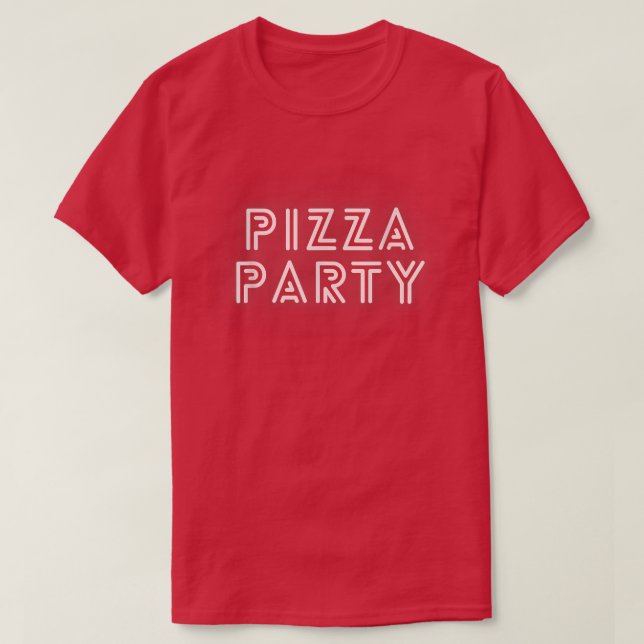 Camiseta pizza divertida para mulheres (Frente do Design)
