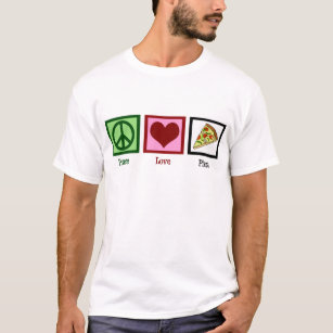 Camiseta Pizza do amor da paz