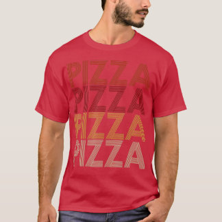 Camiseta Pizza do estilo Vintage 70s