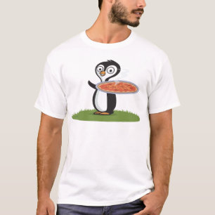 Camiseta Pizza do pinguim
