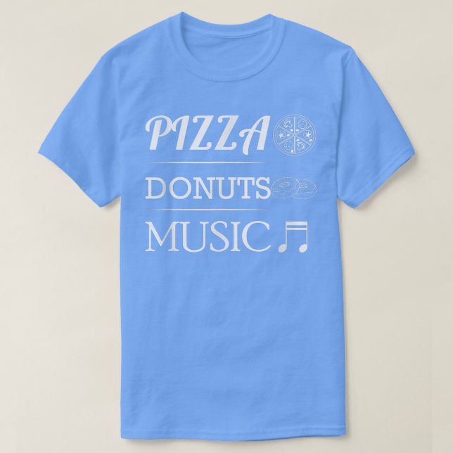 Camiseta pizza donuts (Frente do Design)