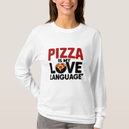 Camiseta Pizza é a minha língua de amor