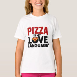 Camiseta Pizza é a minha língua de amor