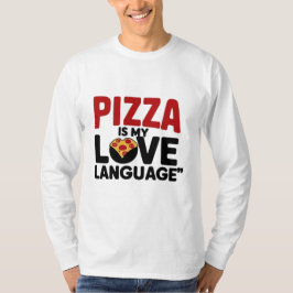 Camiseta Pizza é a minha língua de amor