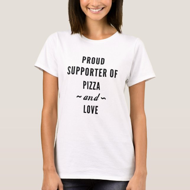 Camiseta Pizza E Amor (Frente)