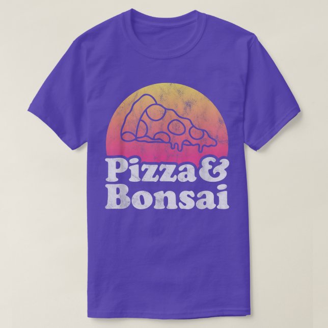 Camiseta Pizza e Bonsai Tree (Frente do Design)
