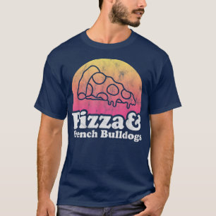 Camiseta Pizza e Bulldog Francês 