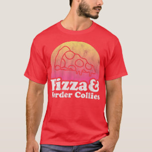 Camiseta Pizza e Colinas de Borda ou Collie de Borda