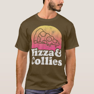 Camiseta Pizza e Collies ou Collie T-Shirt
