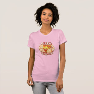 Camiseta Pizza É Cuidado Pessoal – Blusa Aconchega