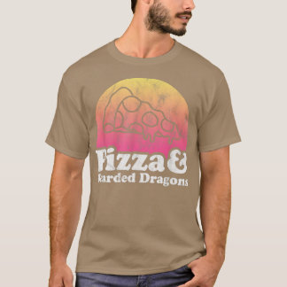 Camiseta Pizza e Dragões-Barba ou Dragão-T-Shir