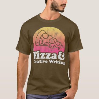 Camiseta Pizza e Escrevendo ou Escritor Criativo