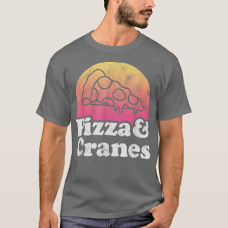 Camiseta Pizza e gruas ou T-shirt com grua