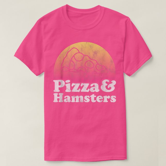 Camiseta Pizza e Hamsters ou Hamster (Frente do Design)