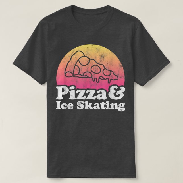 Camiseta Pizza e Ice Skating (Frente do Design)