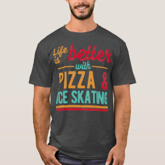 Camiseta Pizza E Ice Skating