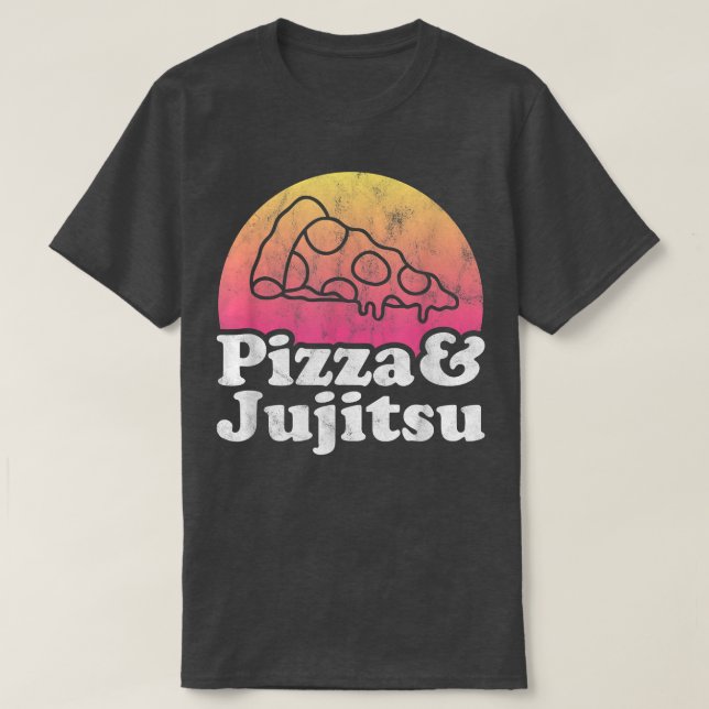 Camiseta Pizza e Jujitsu (Frente do Design)