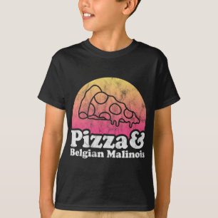 Camiseta Pizza e Malinois belgas