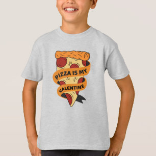 Camiseta Pizza É Meu Dia de os namorados Engraçado Namorado