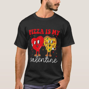Camiseta Pizza É Meu Dia Dos Namorados Coração Peppero