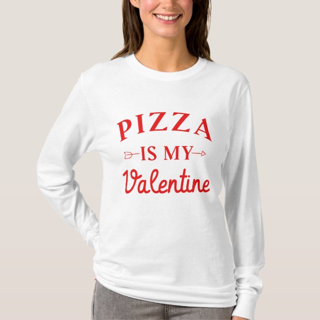 Camiseta Pizza É Meu Namorados (Frente)