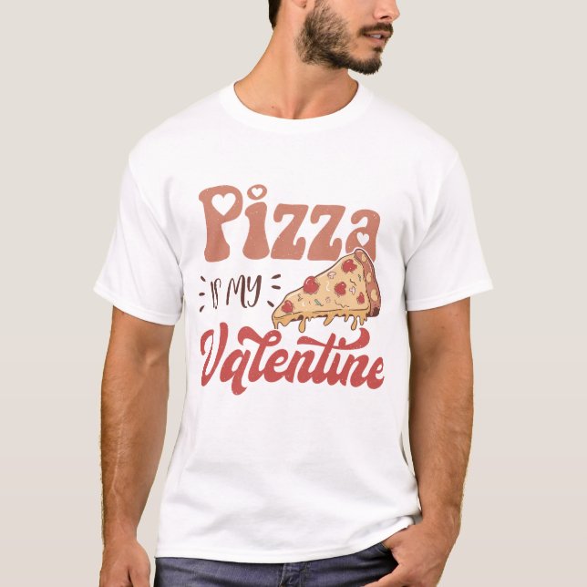 Camiseta Pizza É Meu Namorados (Frente)