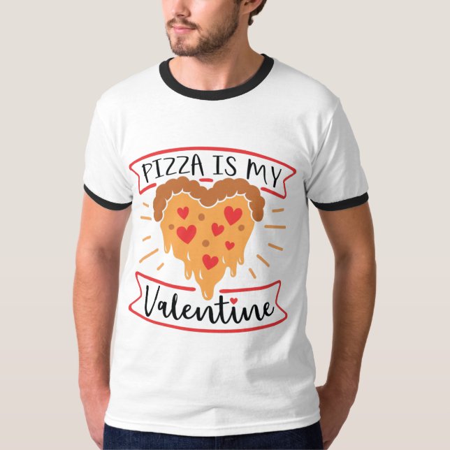 Camiseta pizza é meu namorados (Frente)