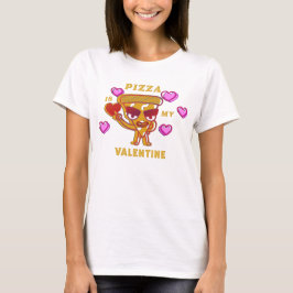 Camiseta Pizza É Meu Namorados Coração Amor