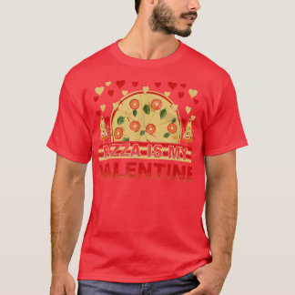 Camiseta Pizza É Meu Namorados Coração Brincadeiras Rapazes