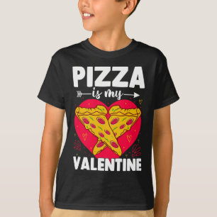Camiseta Pizza é meu Namorados Engraçado Anti Valentine's D