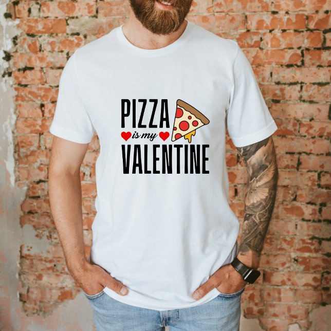 Camiseta Pizza é meu Namorados Engraçado Dia Anti Valentine (Criador carregado)
