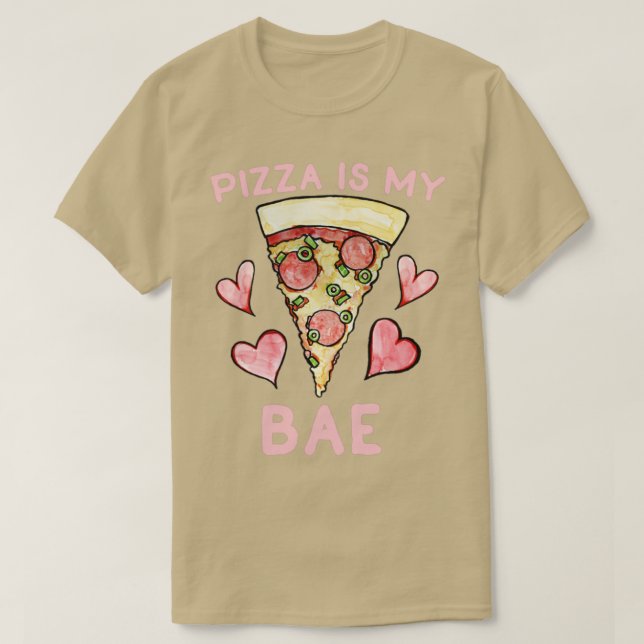 Camiseta Pizza é minha base (Frente do Design)