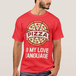 Camiseta Pizza É Minha Língua De Amor 17743421